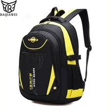 BAIJIAWEI 2017 New Children School Bags For Girls Boys Children Backpack In Primary School Backpacks Mochila Infantil Zip