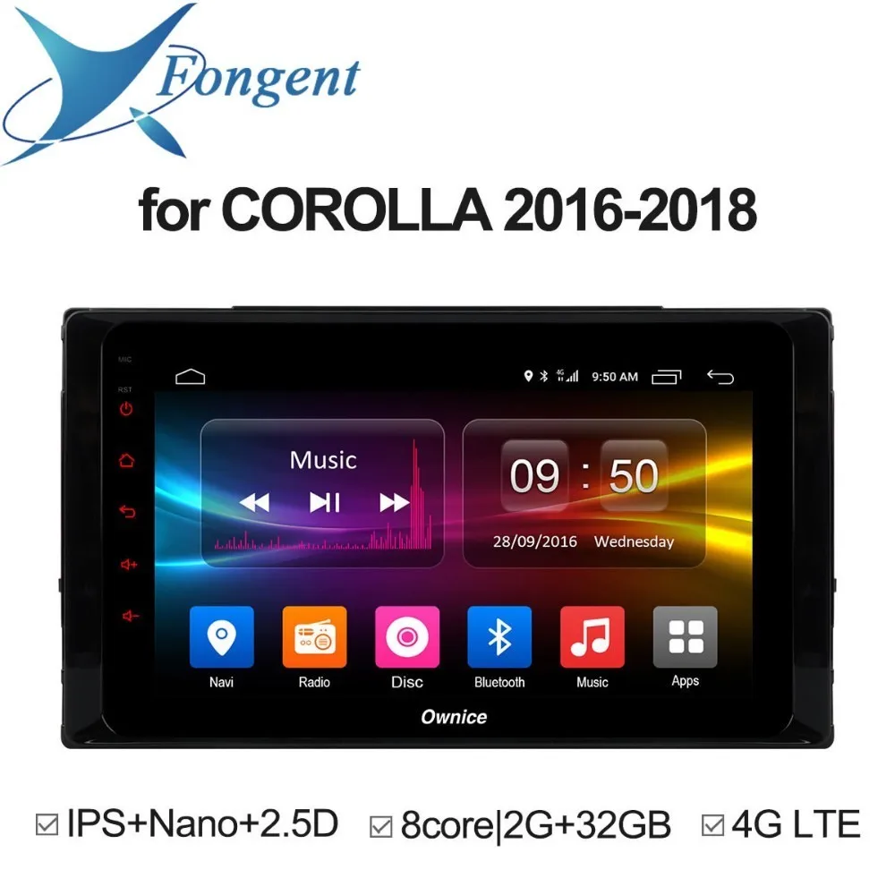 

for Toyota COROLLA 2016 2017 2018 Car android Unit dvd gps navigator Intelligent System Multimedia radio player Vehicle Computer