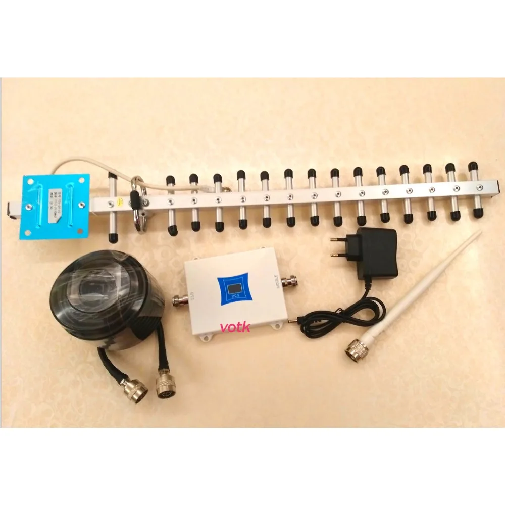 

mini LCD DCS 4G signal booster 1800mhz 4G LTE signal AMPLIFIER Cell Phone signal Repeater with yagi antenna fullset
