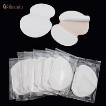 100x (50 pares) almofadas de algodão desodorantes, para o verão, axilas, almofadas de suor, proteção contra o suor, descartável