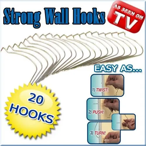 NEW 20 Hercules Hooks As Seen On TV W/Laser Levelhook sewingtv fixtv