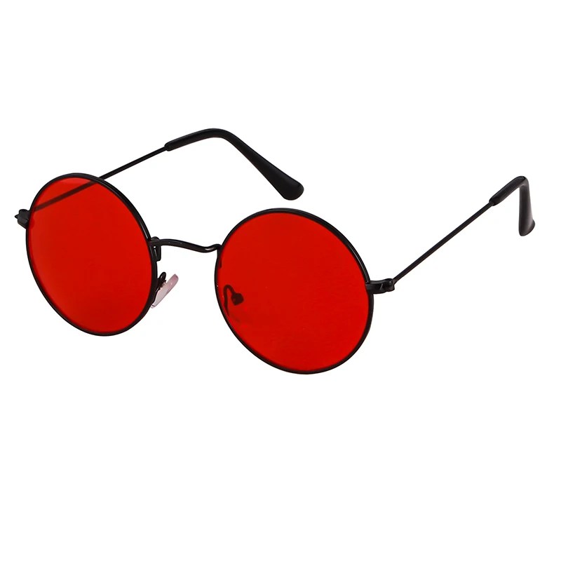 Винтажные красные круглые солнцезащитные очки для женщин, роскошные брендовые Дизайнерские Большие Металлические солнцезащитные очки, женские сексуальные круглые очки для мужчин Oculos De Sol