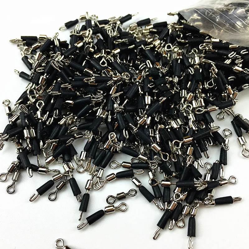 20PCS lot font b fishing b font tackle Ceremony Rolling Rotation clamp Fastener hook and font