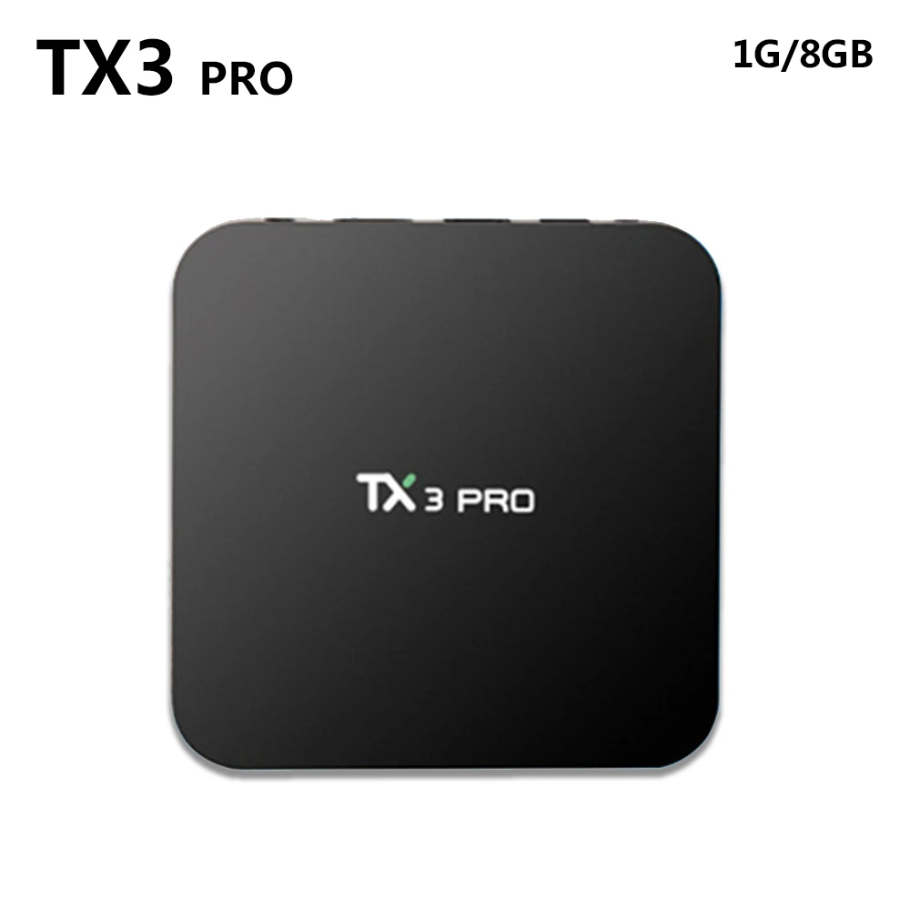

SZ TX3 PRO Android 6.0 Amlogic S905X Quad core 1G/8G H.265 WIFI Media Player Smart tv box