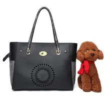 Модная роскошная сумка из искусственной кожи для маленьких котов, переноска для собаки, сумка для путешествий на открытом воздухе, сумка-тоут Carri, переносная Сумочка для собак