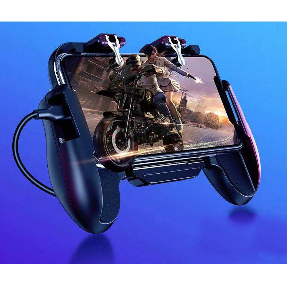  H5 PUBG Mobile Phone Game Trigger Controller Holder Gamepad Joystick Cooler Fan