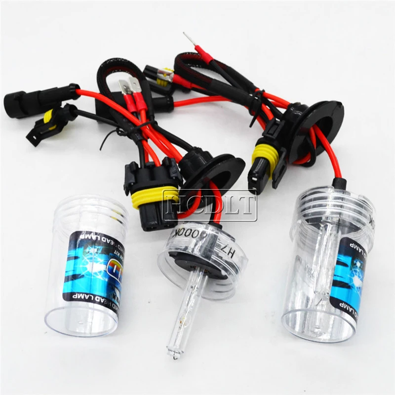 HCDLT Xenon 55W H1 H7 H11 H3 HB3 HB4 D2S D4S 3000K 6000K 4300K 5000K 8000K HID Headlight Bulb For 35W 55W Xenon HID Ballast Kit   (12)