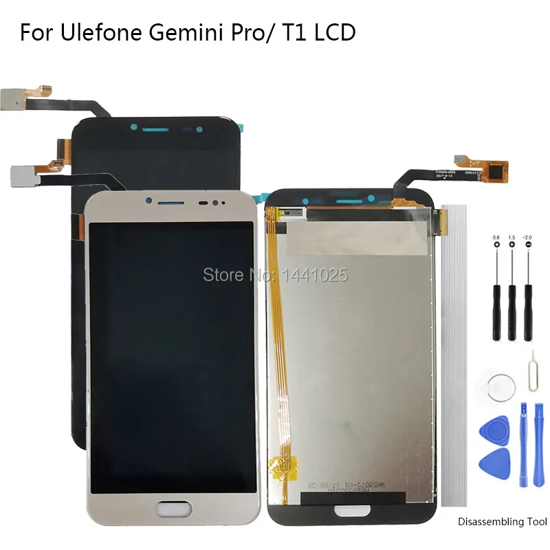 Замена экрана дисплея для Ulefone Gemini Pro LCD сенсорный экран 5 дюймов черный золотой T1