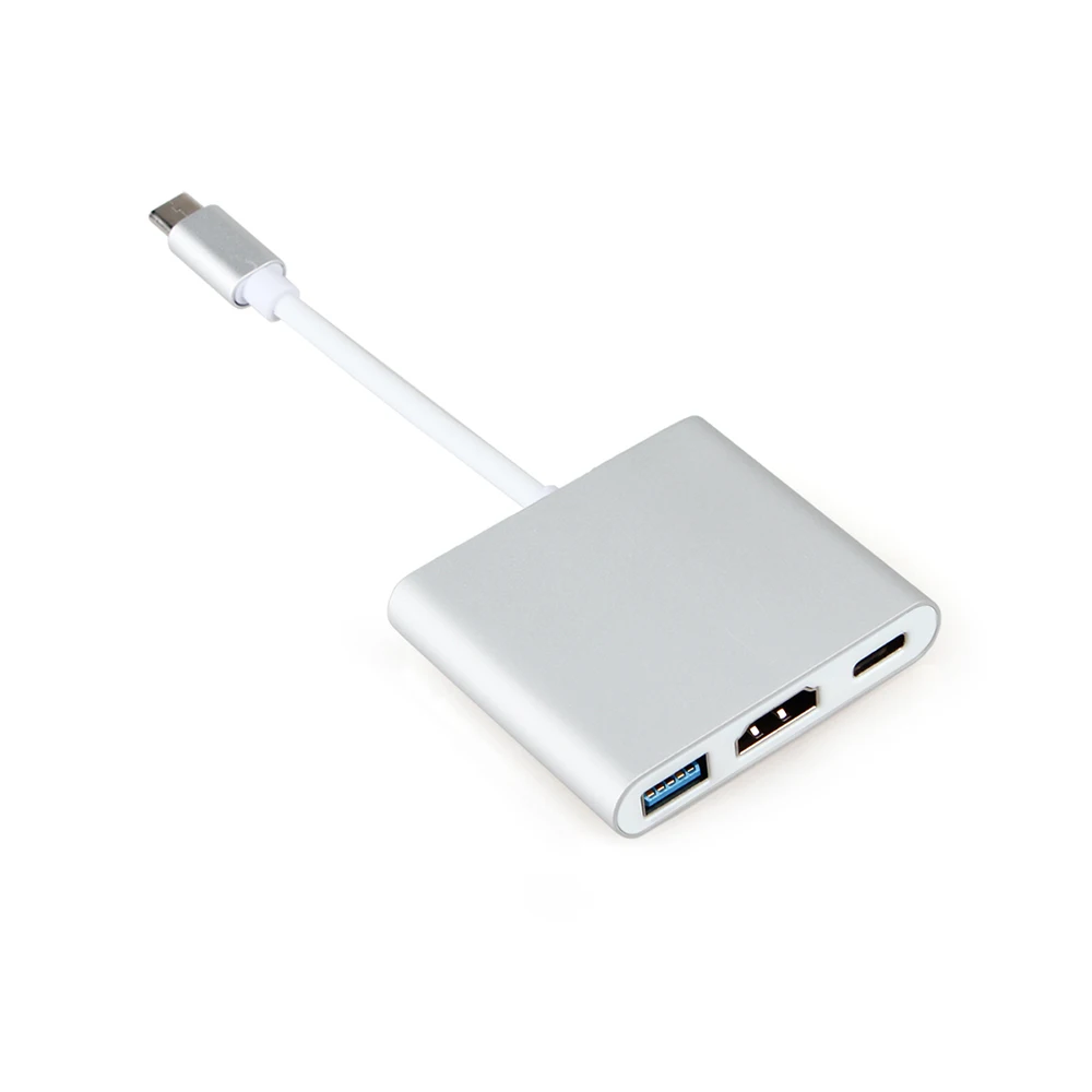 USB 3,1 type C к HDMI USB 3,0 USB-C адаптер концентратор type-C HDMI/VGA/RJ45 адаптер HD 1080P для Macbook Pro Air 12 13 15 16 дюймов - Цвет: TypeC-B-17