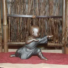 Чай аксессуары кунг-фу маленький монах ювелирные украшения Чай Pet Чай церемонии играть Серпантин черный пески монах