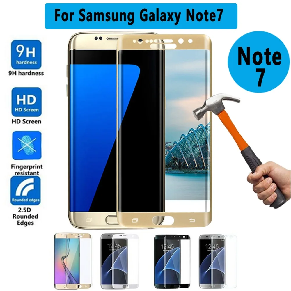 

0.2mm 3D Curved Tempered Glass for Samsung Galaxy Note 7 Screen Protector Full Coverage Glass for Galaxy Note7 Tempered Glass