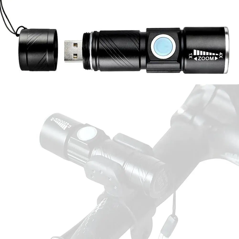 Discount Bike Light Ultra Bright Lumens Zoom T6 Bicycle Front LED Flashlight Lamp USB Rechargeable Cycling Light By Battery 4 Discount Bike Light Ultra Bright Lumens Zoom T6 Bicycle Front LED Flashlight Lamp USB Rechargeable Cycling Light By Battery 4