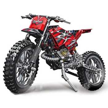 

Compatible With Lepining Technic City Moto Cross Bike Building Blocks Set Bricks Classic Kids Toys For Children Gift