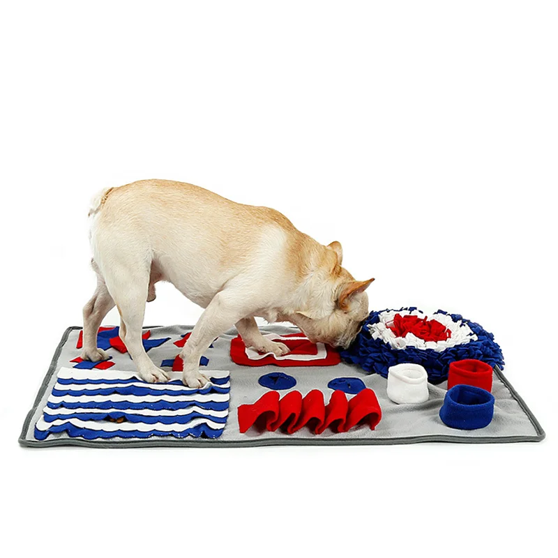 Interactive Pet Dog Training Blanket Weight Control Slow Feeding Bed