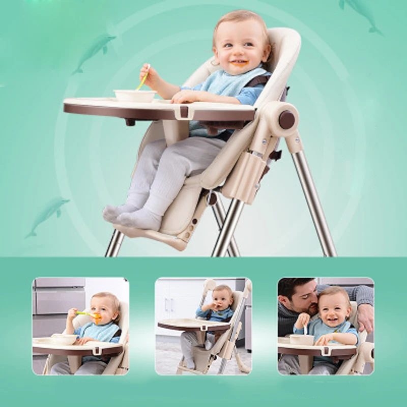Russian free shipping Chair for babies Multifunctional a chair for feeding Folding Children Dining Chair Portable baby highchair