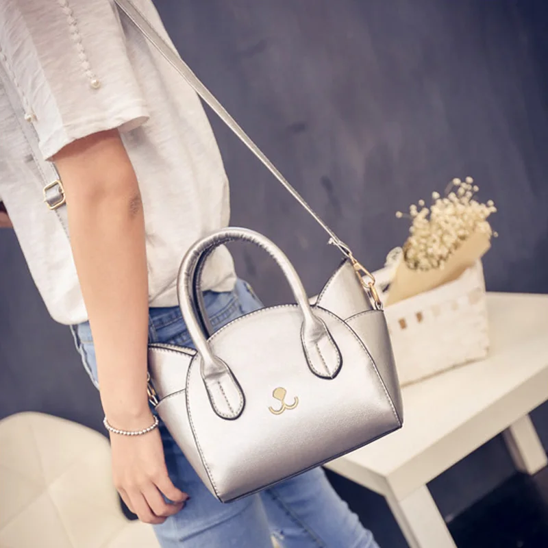 Women Handbags PU Leather Cute Kitty Female Shoulder Bags Fashion Large Cat Pattern Messenger Bag Ladies Sac A Main Bolsa SS0350 (3)