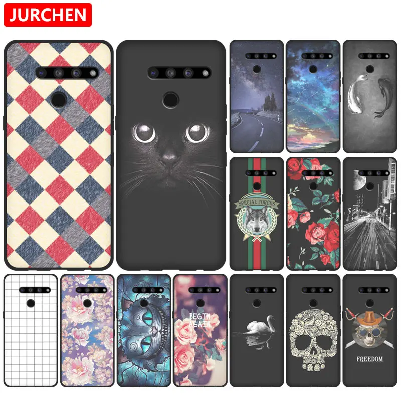 

JURCHEN Funda For LG V50 Case TPU Cartoom Silicone Soft Cover For LG V50 Thinq Case For LG V50 Thinq 5G Coque 6.4inch