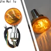1PCS Universal Front Rear Motorcycle Turn Signals Lamp Indicators Amber Lights ► Photo 1/5