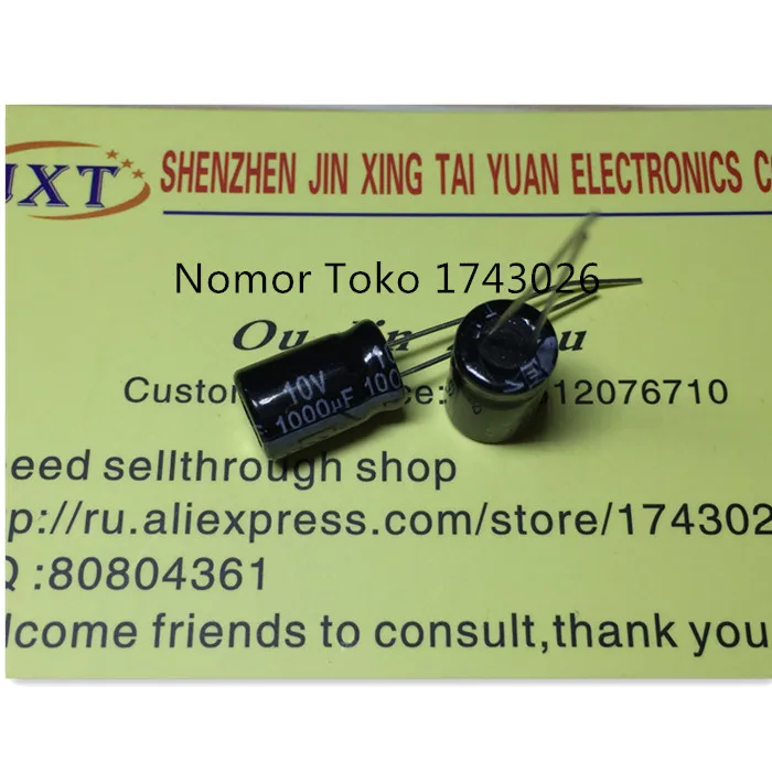 Pengiriman gratis 10 pcs lot 10v 1000uf 8 12 10 v 1000 uf 8mm 12mm High