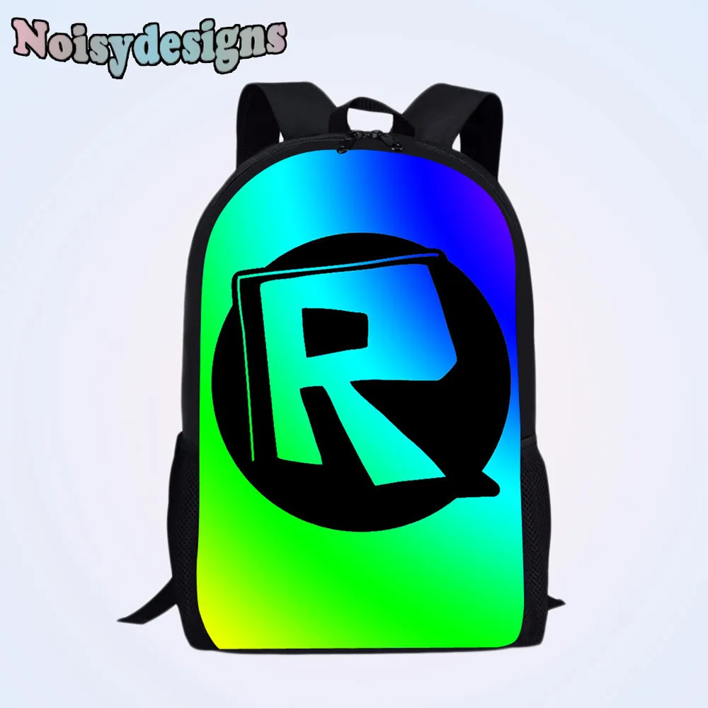 

Noisydesigns Canvas Backpack Roblox Games Printing Men School bag Cute School Teenager Shoulder Bag Travel Women Mochila