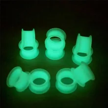 Tapones y túnel para los oídos que brillan en la oscuridad, expansión para oreja, piercing corporal, defensor de la oreja, 1 ud.