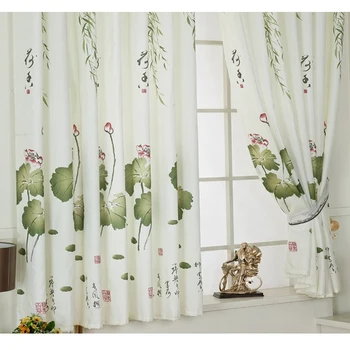 

2019 1M*2M Lotus Voile Curtains Window Curtains for Living Room Bedroom Window Sheer Curtains