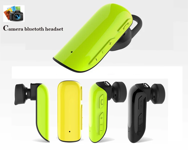 

Mini stereo headset bluetooth 4.0 headset headphones with camera controller self-timer wireless handfree for all phone