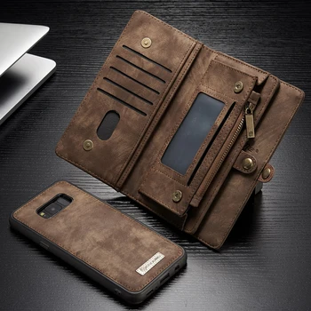 

Fundas Case For Samsung S10 S10e Note 8 S9 S8 Plus Luxury Flip Phone Coque Leather Bag S7 Edge Magnetic Removeable Wallet Case