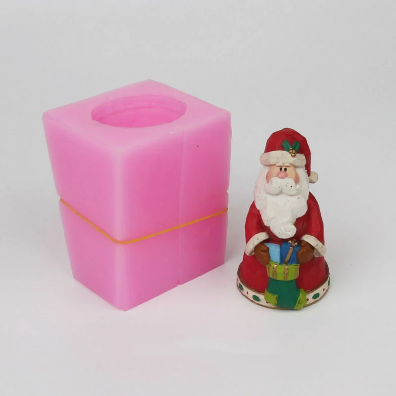 3D santa Christmas Silicone molds candle soap mold silicone soap molds