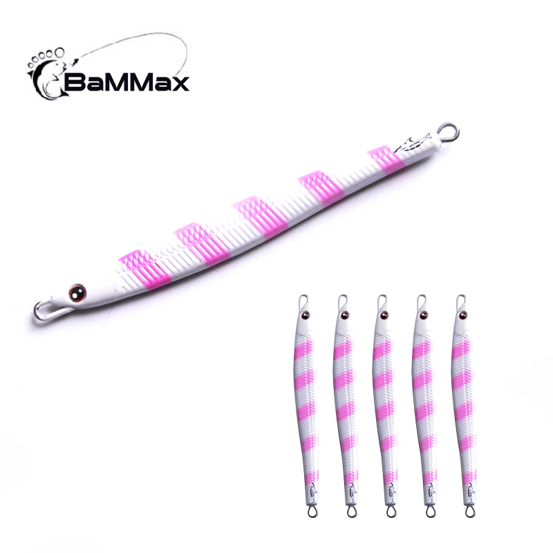 

Bammax Fishing Lure 38.4g 10.8cm Metal Sequins Lures jig Spoon Lure shore jigging Spinner Bass hard Bait Iron Artificial tackle