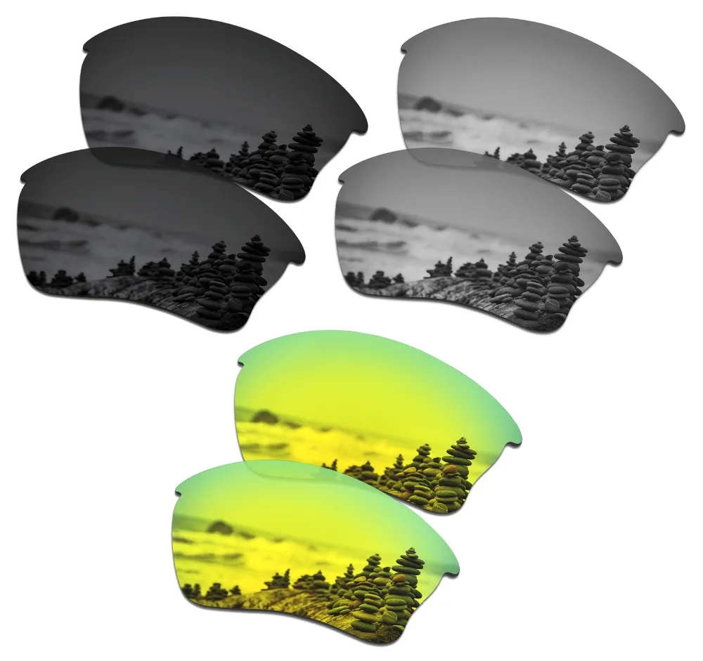 3 пары поляризованных солнцезащитных очков SmartVLT Сменные линзы для Oakley Half Jacket XLJ