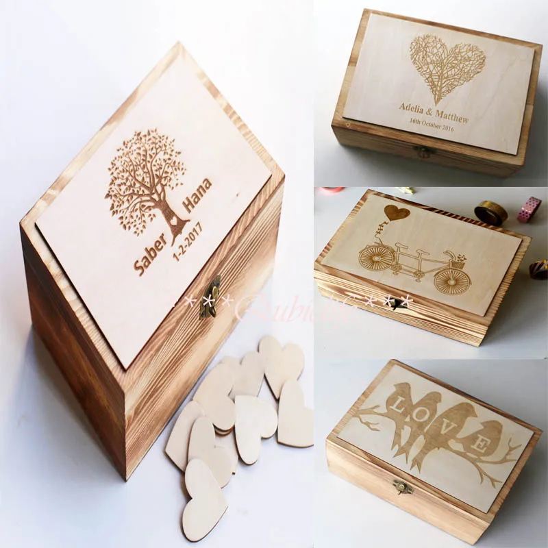 Livre D Or Different Pour Mariage Boite De Mariage Personnalisee Boite A Souvenirs Personnalisee En Bois Cadeau D Anniversaire Memorable Aliexpress