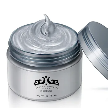 

9 Colors Natural Hair Dye Wax Harajuku Style Styling Cream Hair Color Wax Dye One-time Molding Paste Products Wholesale