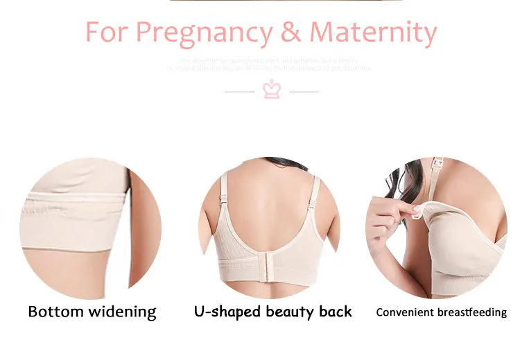 Wirefree Nursing Sleep Underwear Prevent Sagging Breastfeeding Bras Pregnancy Clothes for feeding Bra Soutien Gorge Allaitement (3)