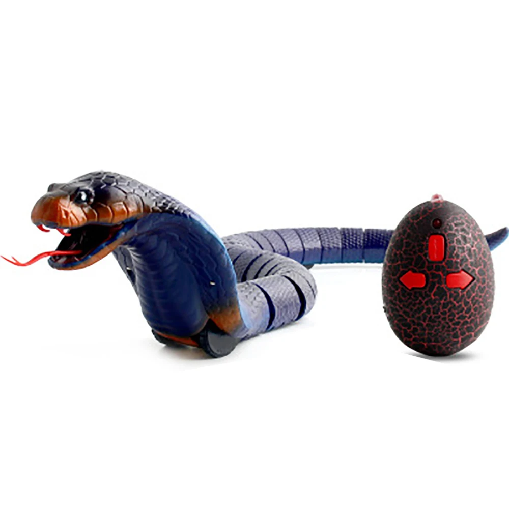 Реалистичный пульт дистанционного управления Naja Cobra rc животные змея игрушка для детей высокая симуляция Кобра интересный яйцо радиоуправляемая игрушка