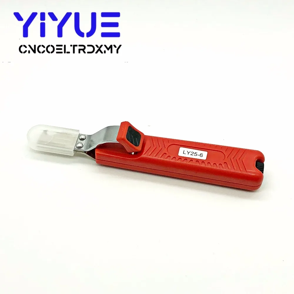 

LY 25-6 PVC stripping tool Cable stripper Stripping range: 8-28mm Mini electrician tools Stripping Knife Plier
