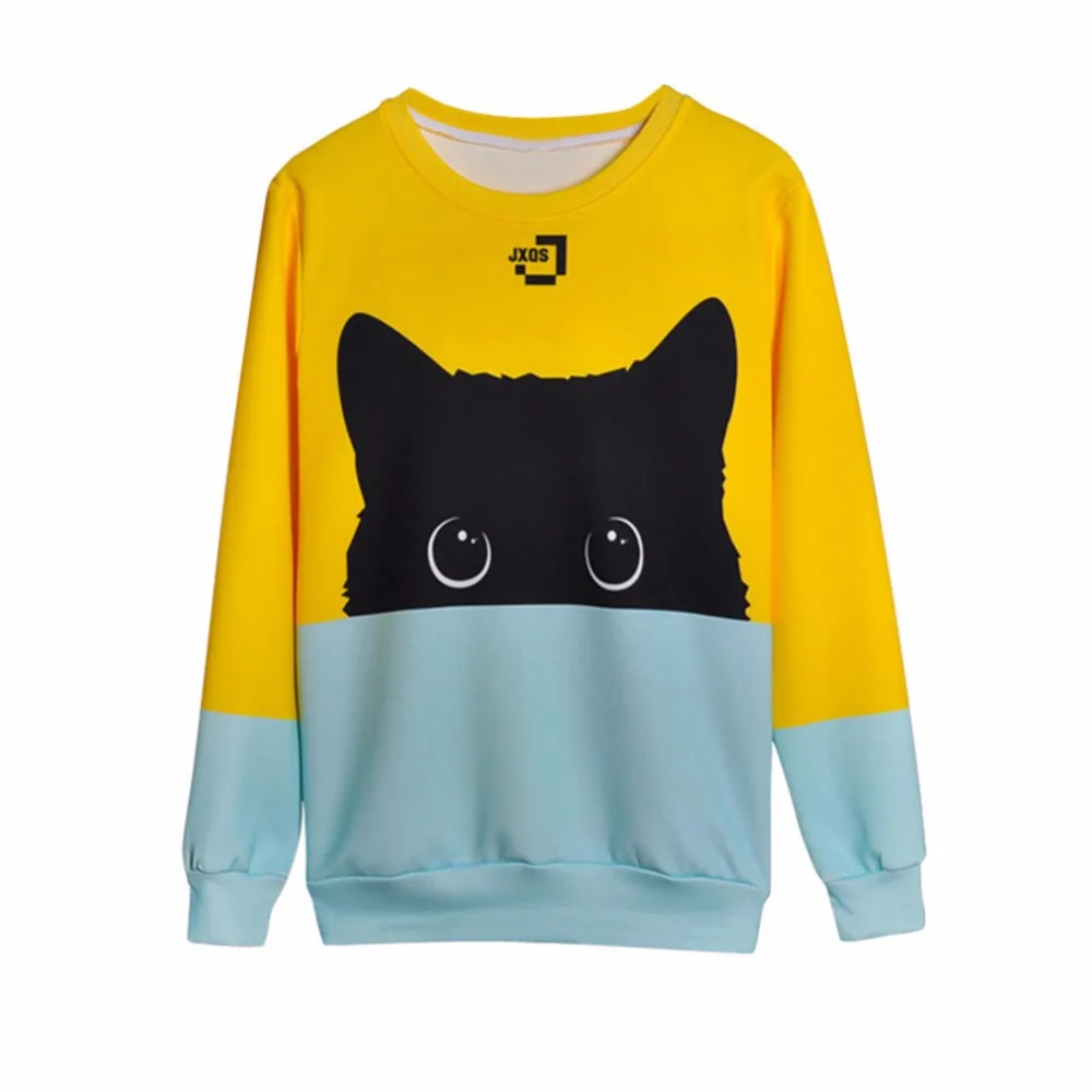

*2019 3D Printed Animal Headwear Hoodies Female Plus Size Office Lady Long Sleeve Animal Print Pullover Sweatshirts*