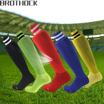 

Brothock football socks Long tube sports socks 2019 spring Polyester adult breathable outdoor training sports soccer socks