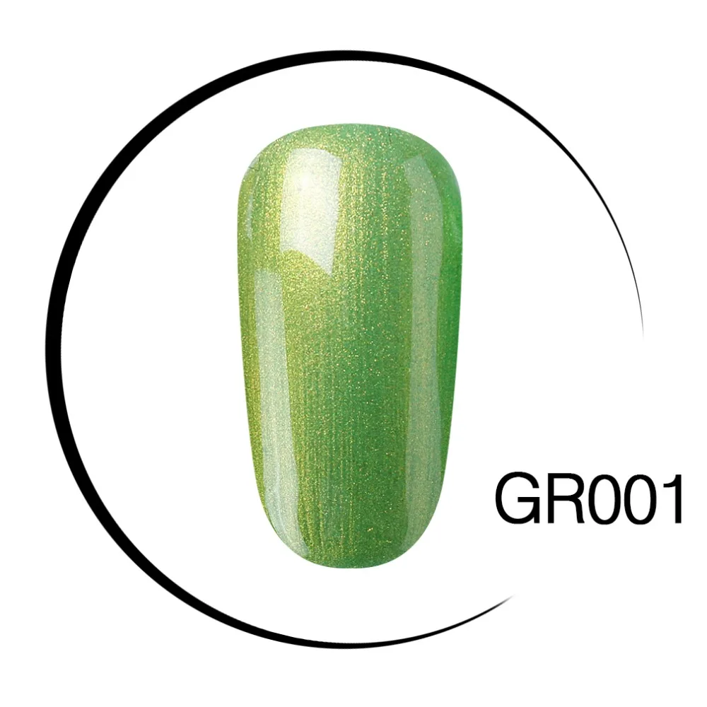 Elite99 Гель-лак для ногтей высокого качества для маникюра, салонов, 10 мл, зеленый цвет, отмачиваемый органический УФ-светодиодный Гель-лак для ногтей