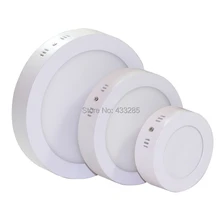 6 Вт 12 Вт 18 Вт поверхностного монтажа круглый светильник Панель свет smd ультра тонкий круглый потолок вниз лампа для кухни для ванной