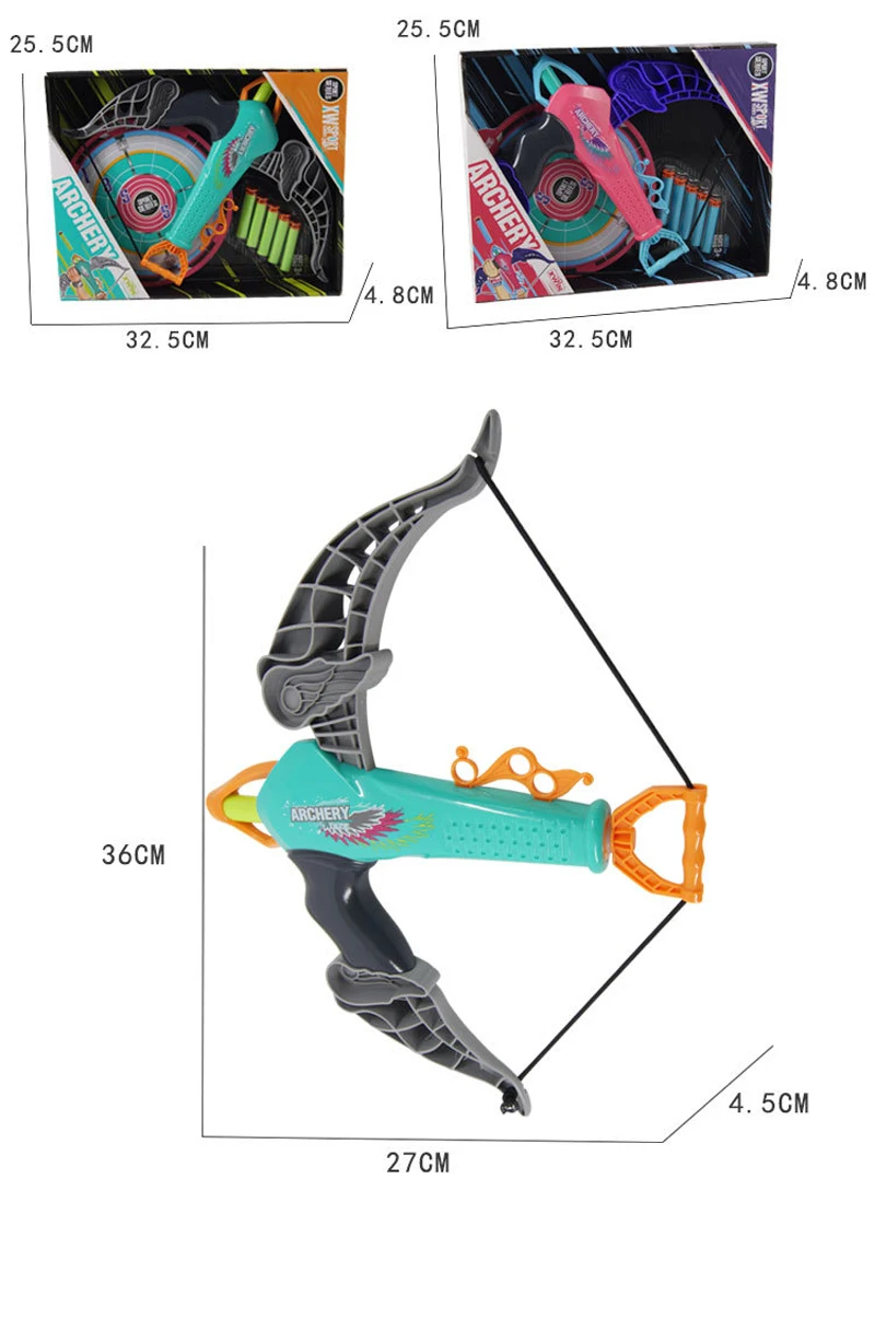 Brinquedos do Miúdo Simulação ao ar Tiro com Arco Modelo de Brinquedo Arco e Flecha Armas ao ar Livre Espada Esportes Tiro Bomba Macia Faca Brinquedos 4 tiro com arco espada modelo de brinquedo