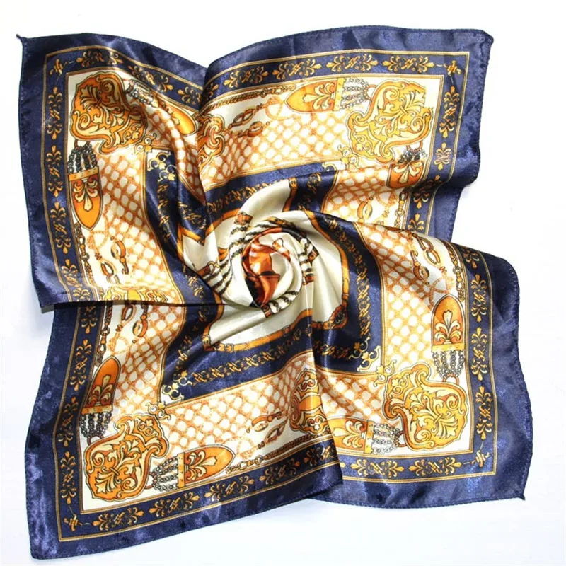 

50 * 50 CM 22 Colors Ladies Scarves Four Seasons Available Woman's Professional Small Squares New Design Silk Scarf
