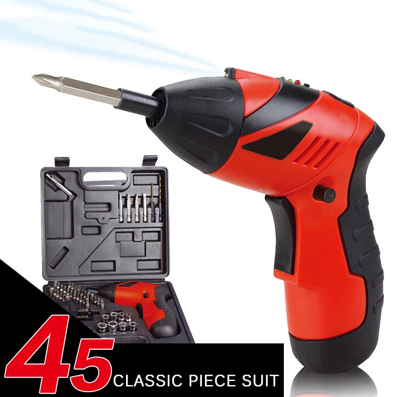 

45 In 1 Lithium Electric Screwdrivers Multifunctional Screwdrivers Mini Home Sets Screws 3.6V Electric Screwdrivers