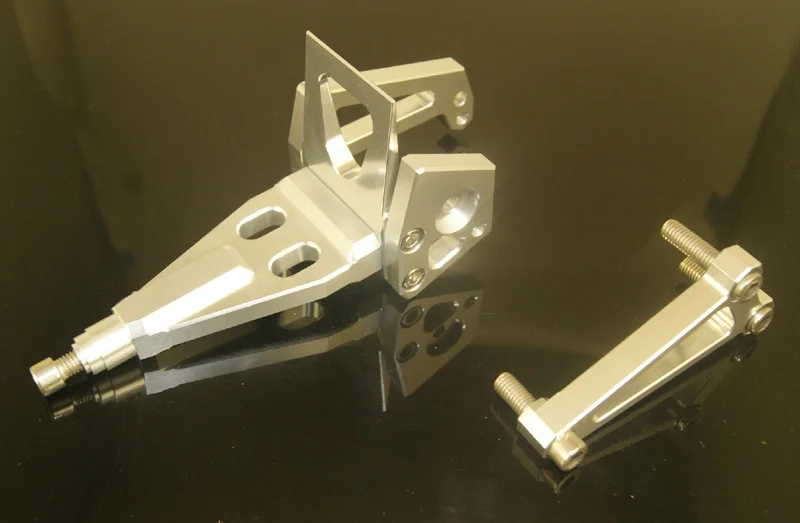 Cnc мотоцикл руль клапан кронштейн для Kawasaki NINJA650R ниндзя-650r 2009 - 2010 серебро |