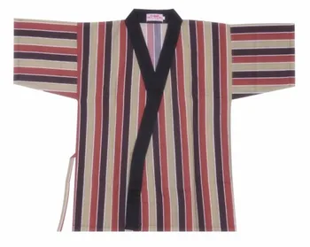 

Japanese Women Men Restaurant Bar Clothes Chef/Cook Coat Jackets Uniform, Sushi/Sashimi/Salmon, Stripe, 3 Size Available