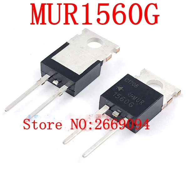 20pcs MUR1560 TO-220 MUR1560G TO220 U1560 new original free shipping | Электроника