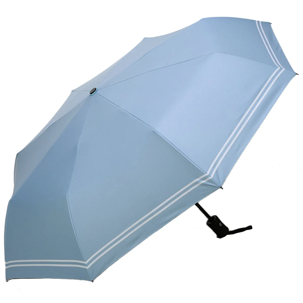 Синий маленький Модный складной зонт от дождя женский подарок девочкам черное покрытие анти-УФ Водонепроницаемый Портативный Сверхлегкий дорожный 3 складной