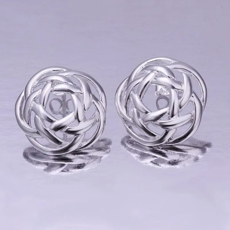 

fashion jewelry Earring For Women, Silver Plated Earrings Nets flower earrings /LPYVMBXF RADIVTUO