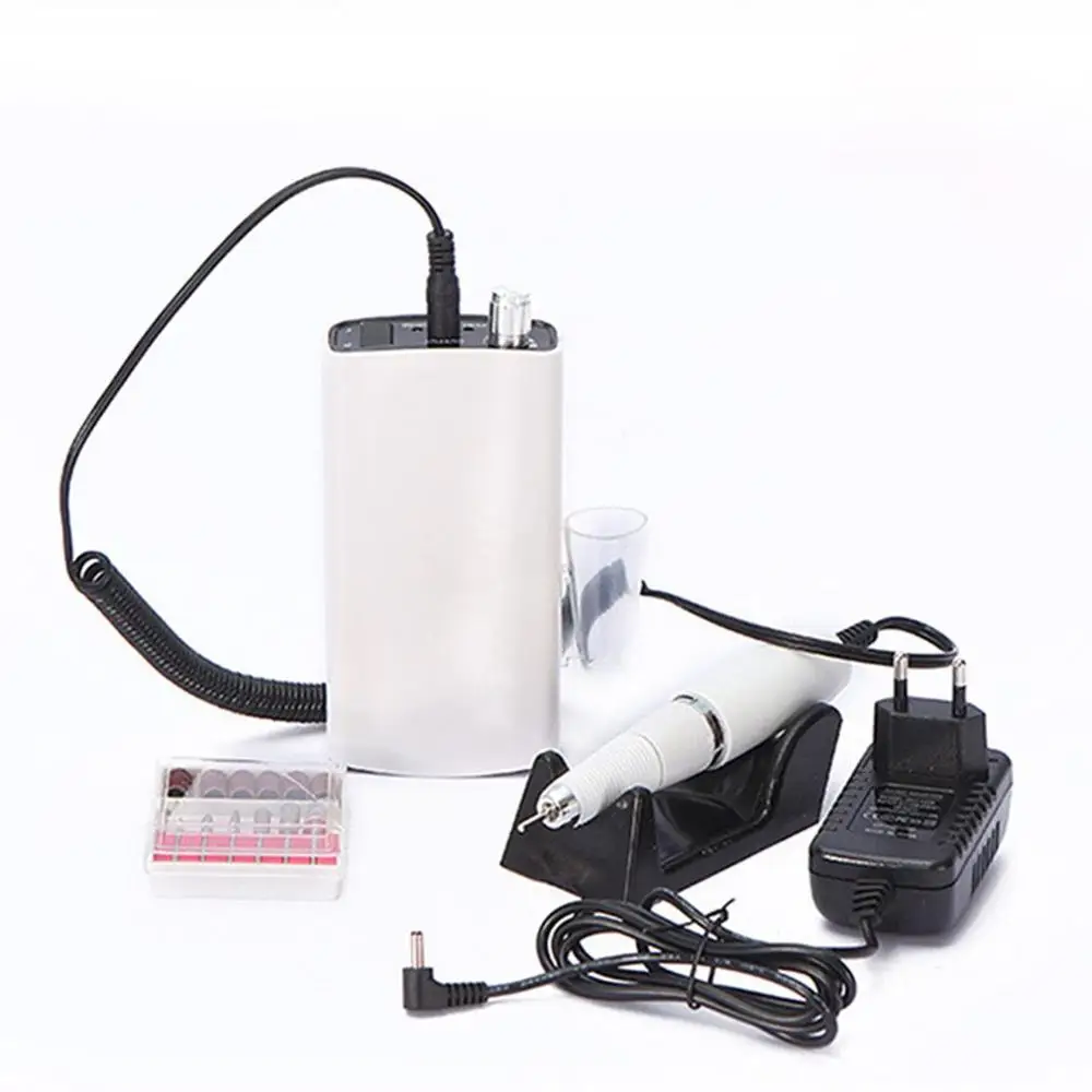 

Electric Polisher Grind Nail Manicure Drill Machine Tools Portable Nail Drill Bits Pedicure Files Nail Tool EU Plug 220V
