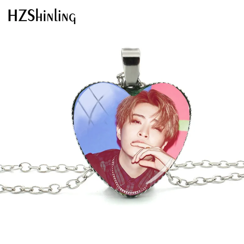 Новинка 2018 ожерелье Got7 в форме сердца подвеска Корейском стиле Kpop из муранского
